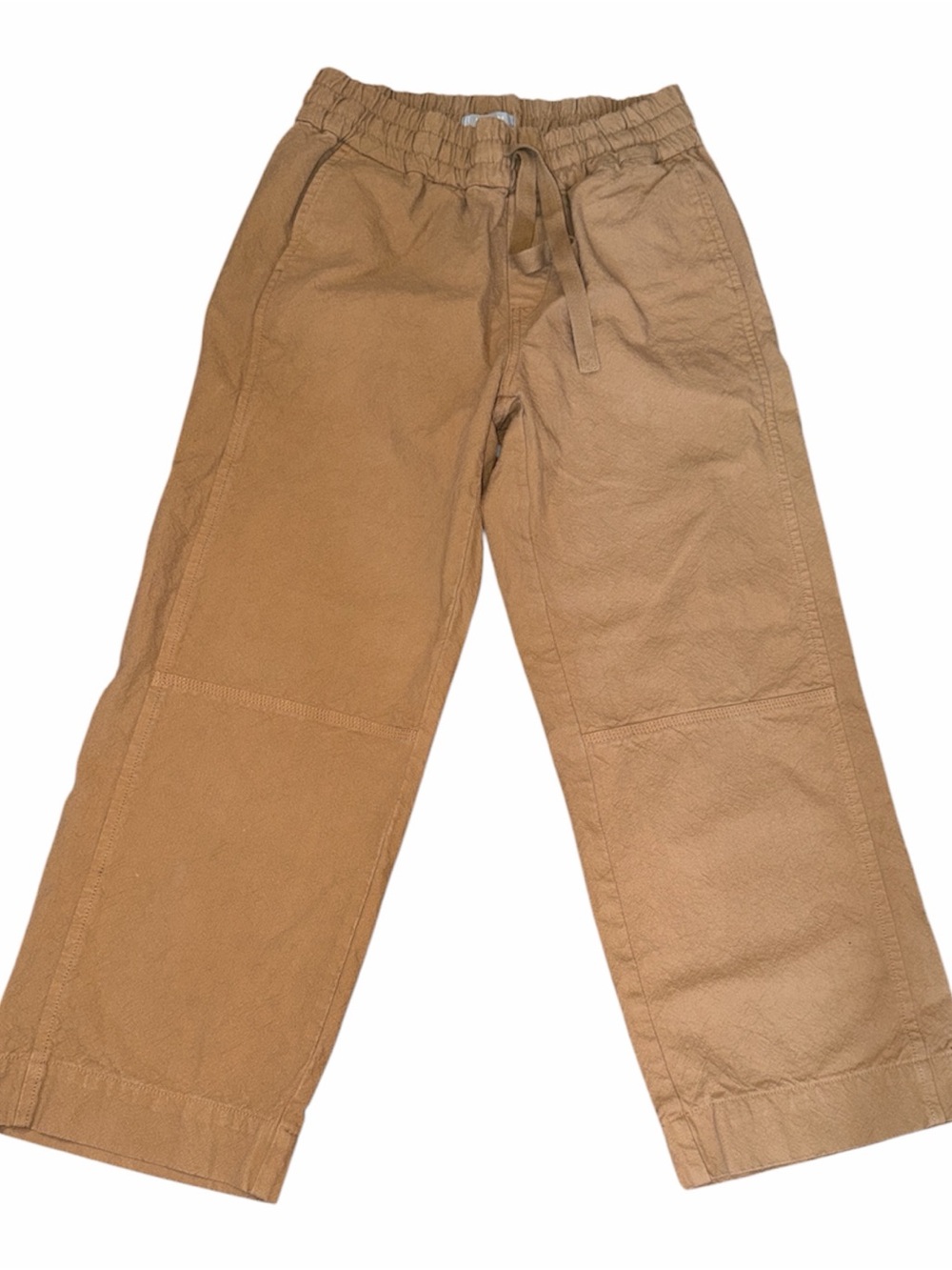 Everlane Wide-Leg Drawstring Pants in Tan